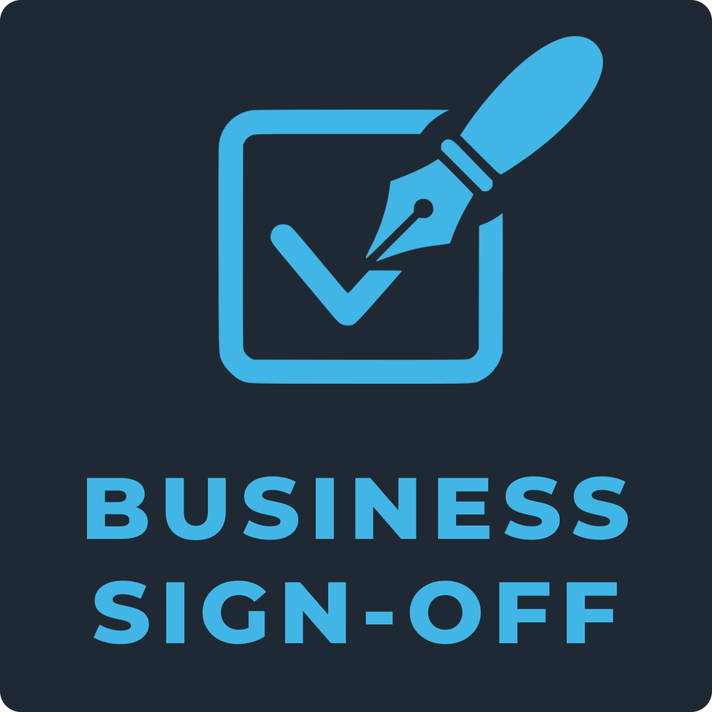 Business Sign-off